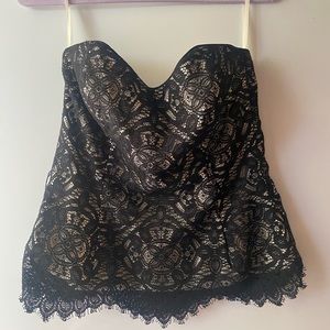 WH|BM strapless top (can connect straps too) size 8